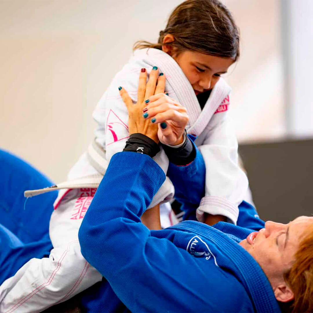 Kids practicing guard control